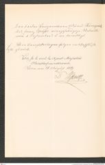 k.k. naturhistorisches Hofmuseum, Intendanzakten 1885-1896 (Hauer), Aktenzahl Z.573/1889, Seite 2